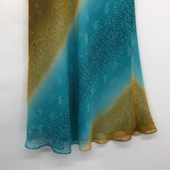 Yellow & Blue Ombre Mermaidcore Maxi Skirt size ~L - Picture 8 of 12